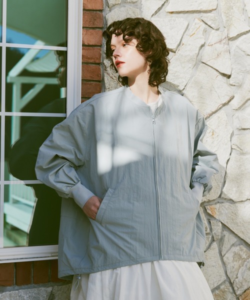 manana suerte（マニャーナスエルテ）の「オーバーサイズZIPブルゾン（ブルゾン・レディース・ピンク/ライトブルー/ブラック・FREE）」の21枚目の写真