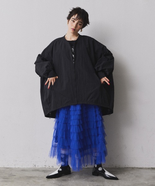 オーバーサイズZIPブルゾン（ブルゾン）｜manana suerte（マニャーナ