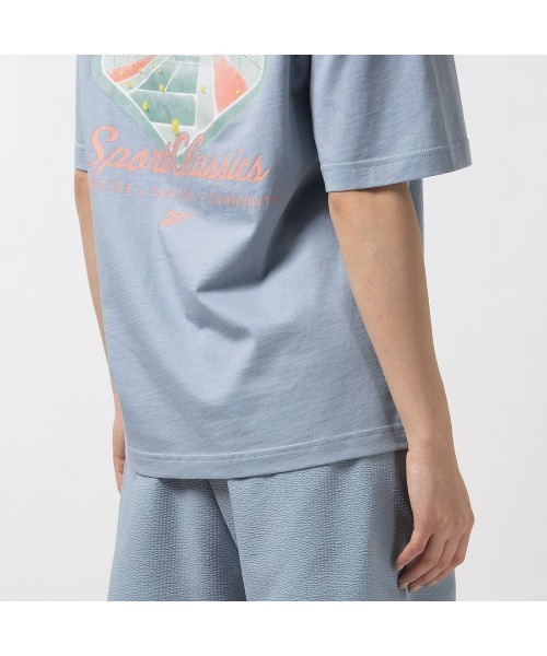 Reebok(リーボック)の「クラシック コート スポーツ Tシャツ / CL COURT SPORT TEE(Tシャツ/カットソー・メンズ・オフホワイト/ライトブルー・LARGE/MEDIUM/SMALL/XX-LARGE/X-LARGE)」の16枚目の写真
