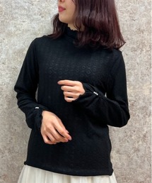 axes femme | 花×ダイヤ柄シアーインナー(Tシャツ/カットソー)