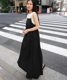 CORNERS | ナイロンギャザーキャミワンピース(ワンピース)