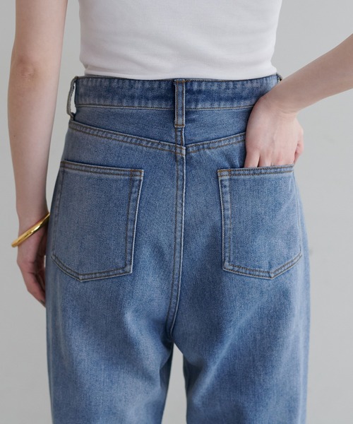 LARUTA（ラルータ）の「【LARUTA】長さ変えれるセルフカットデニム（デニムパンツ・レディース・ブラック/インディゴブルー/ブルー・LARGE/MEDIUM/SMALL）」の17枚目の写真