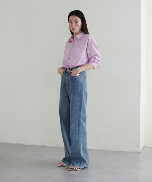 LARUTA（ラルータ）の「【LARUTA】長さ変えれるセルフカットデニム（デニムパンツ・レディース・ブラック/インディゴブルー/ブルー・LARGE/MEDIUM/SMALL）」の18枚目の写真