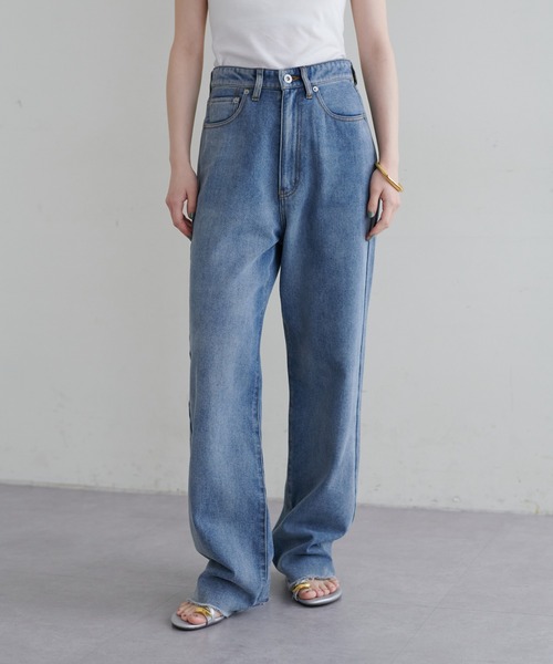 LARUTA（ラルータ）の「【LARUTA】長さ変えれるセルフカットデニム（デニムパンツ・レディース・ブラック/インディゴブルー/ブルー・LARGE/MEDIUM/SMALL）」の13枚目の写真