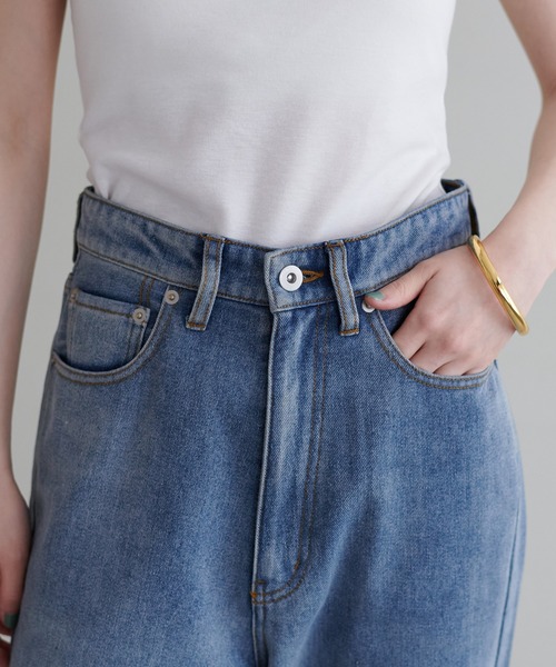 LARUTA（ラルータ）の「【LARUTA】長さ変えれるセルフカットデニム（デニムパンツ・レディース・ブラック/インディゴブルー/ブルー・LARGE/MEDIUM/SMALL）」の16枚目の写真