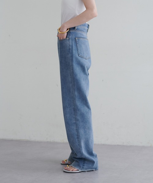 LARUTA（ラルータ）の「【LARUTA】長さ変えれるセルフカットデニム（デニムパンツ・レディース・ブラック/インディゴブルー/ブルー・LARGE/MEDIUM/SMALL）」の14枚目の写真