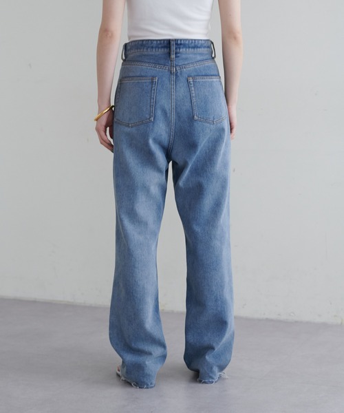 LARUTA（ラルータ）の「【LARUTA】長さ変えれるセルフカットデニム（デニムパンツ・レディース・ブラック/インディゴブルー/ブルー・LARGE/MEDIUM/SMALL）」の15枚目の写真