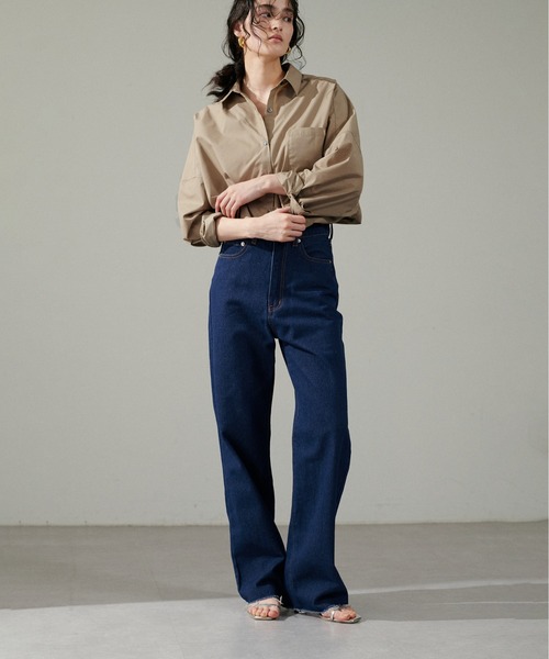 LARUTA（ラルータ）の「【LARUTA】長さ変えれるセルフカットデニム（デニムパンツ・レディース・ブラック/インディゴブルー/ブルー・LARGE/MEDIUM/SMALL）」の9枚目の写真