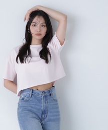 NATURAL BEAUTY BASIC | ◇【Oggi掲載】バックエンボスクロップドＴシャツ(Tシャツ/カットソー)