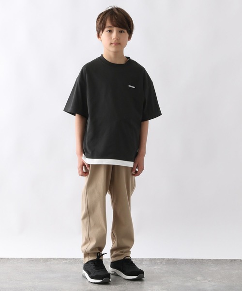 GLOBAL WORK（グローバルワーク）の「ヘビロッTEEレイヤード半袖/976048（Tシャツ/カットソー・キッズ・ホワイト/グリーン/ブルー/ブラック・160cm/170cm/130cm/150cm/120cm/140cm）」の9枚目の写真
