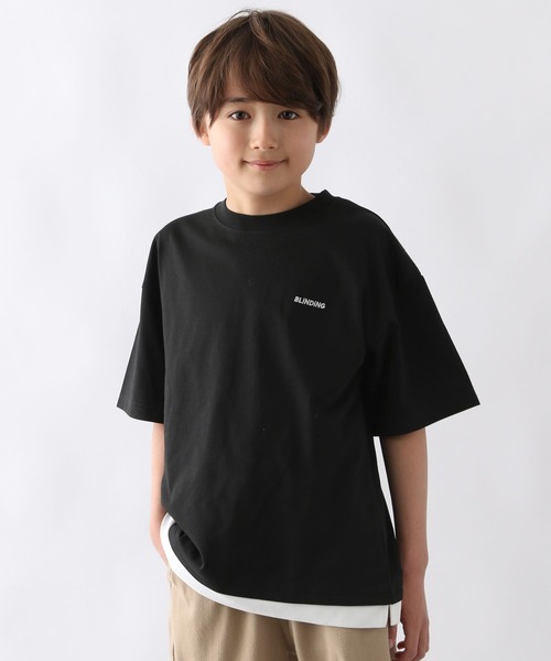 GLOBAL WORK（グローバルワーク）の「ヘビロッTEEレイヤード半袖/976048（Tシャツ/カットソー・キッズ・ホワイト/グリーン/ブルー/ブラック・160cm/170cm/130cm/150cm/120cm/140cm）」の11枚目の写真