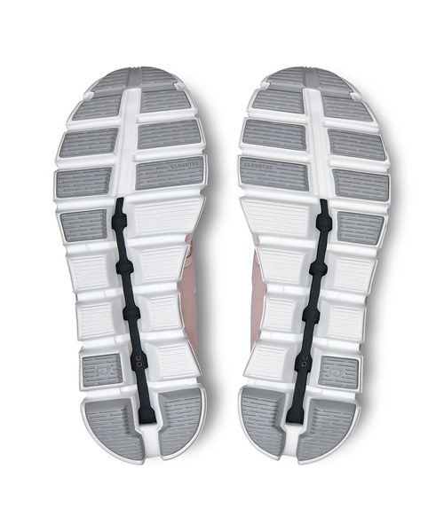 【美品】On レディーススニーカー　24.5センチ　ホワイト　ブラック 日本製 サイドファスナー スニーカー レディース[品番