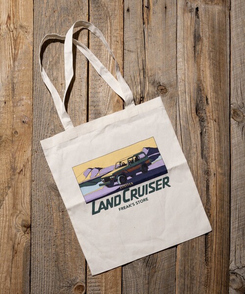 FREAK'S STORE（フリークスストア）の「リラックスフィット ランクル60 バックプリント ショートスリーブ クルーネックTシャツ/ランドクルーザー/トートバッグ（Tシャツ/カットソー・メンズ・ホワイト/オリーブ/ブラック/アッシュ/ベージュ・LARGE/MEDIUM）」の14枚目の写真