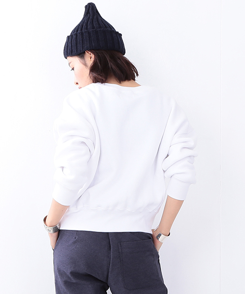 BEAMS BOY（ビームスボーイ）の「SCREEN STARS / ビッグ アルファベット クルー （スウェット・レディース・ホワイト/グレー/ネイビー・ONE SIZE）」の13枚目の写真