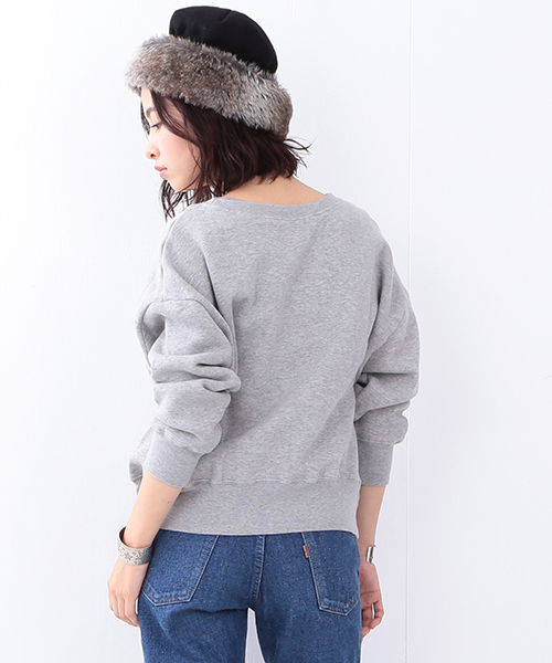 BEAMS BOY（ビームスボーイ）の「SCREEN STARS / ビッグ アルファベット クルー （スウェット・レディース・ホワイト/グレー/ネイビー・ONE SIZE）」の16枚目の写真