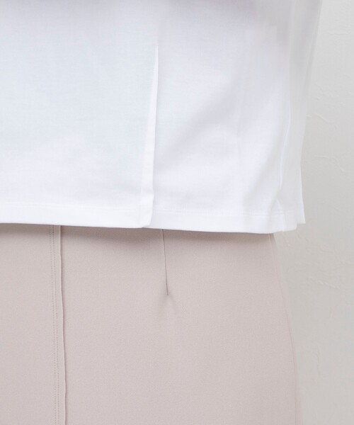 NOLLEY’S(ノーリーズ)の「ショート丈プリントTシャツ(Tシャツ/カットソー・レディース・オフホワイト/ブラック系その他/ベージュ系その他/チャコールグレー・38)」の19枚目の写真