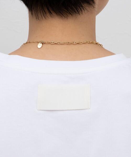 NOLLEY’S(ノーリーズ)の「ショート丈プリントTシャツ(Tシャツ/カットソー・レディース・オフホワイト/ブラック系その他/ベージュ系その他/チャコールグレー・38)」の21枚目の写真