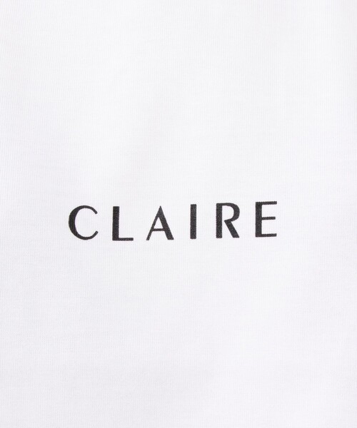 NOLLEY’S(ノーリーズ)の「ショート丈プリントTシャツ(Tシャツ/カットソー・レディース・オフホワイト/ブラック系その他/ベージュ系その他/チャコールグレー・38)」の22枚目の写真