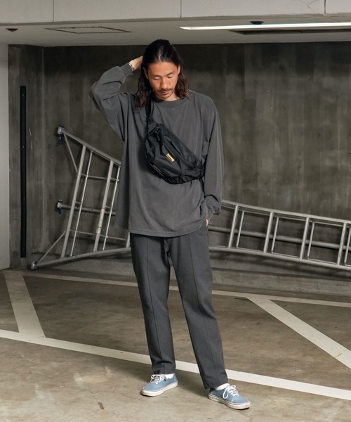 THRASHER(スラッシャー)の「RUNNING PUSH Waist Bag/スラッシャースマートフォン収納可能ワンポイントアイコンウエストバッグ(ボディバッグ/ウエストポーチ・メンズ・ブラック×ブラック/ブラック×ゴールド/ブラック×ホワイト・FREE)」の18枚目の写真