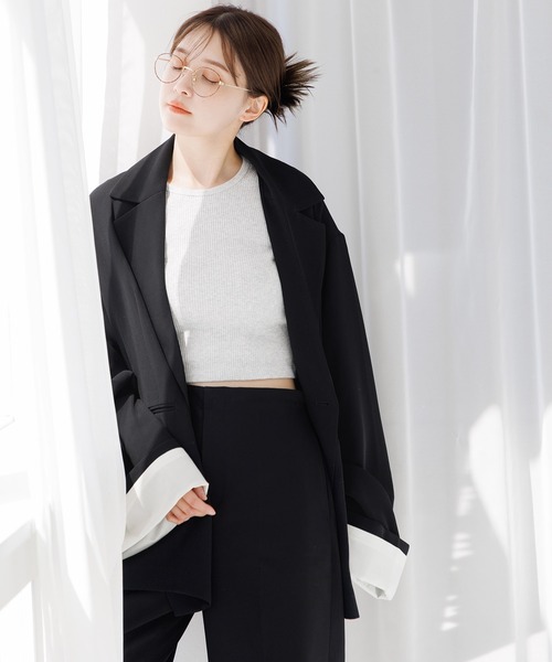 Dita Muaj.（ディータムアージュ）の「オーバーサイズベルスリーブジャケット（テーラードジャケット・レディース・ブラック・FREE）」の12枚目の写真
