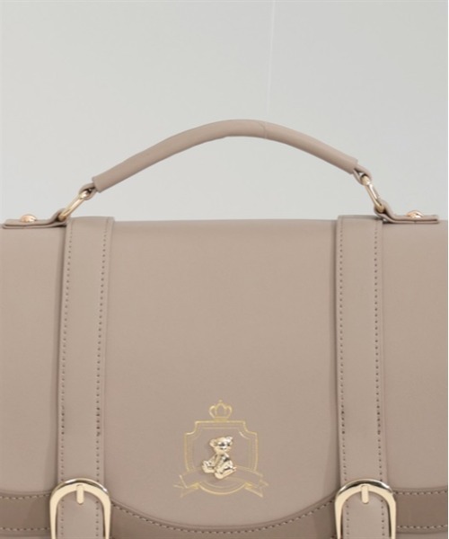 axes femme POETIQUE（アクシーズファムポエティック）の「ベアー金具サッチェルバッグ（ショルダーバッグ・レディース・ベージュ/ネイビー/ブラウン・FREE）」の11枚目の写真