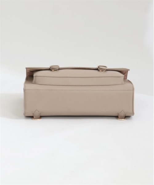 axes femme POETIQUE（アクシーズファムポエティック）の「ベアー金具サッチェルバッグ（ショルダーバッグ・レディース・ベージュ/ネイビー/ブラウン・FREE）」の6枚目の写真