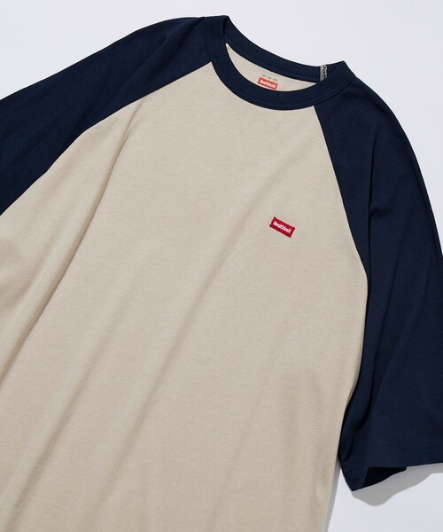 Healthknit（ヘルスニット）の「Healthknit/ヘルスニット ワンポイントロゴ ラグラン ショートスリーブ Tシャツ/リラックスフィット/半袖（Tシャツ/カットソー・メンズ・ネイビー/ホワイト/グリーン/グレー・MEDIUM/LARGE）」の4枚目の写真