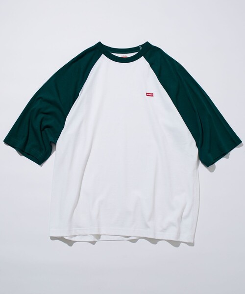 Healthknit（ヘルスニット）の「Healthknit/ヘルスニット ワンポイントロゴ ラグラン ショートスリーブ Tシャツ/リラックスフィット/半袖（Tシャツ/カットソー・メンズ・ネイビー/ホワイト/グリーン/グレー・MEDIUM/LARGE）」の10枚目の写真