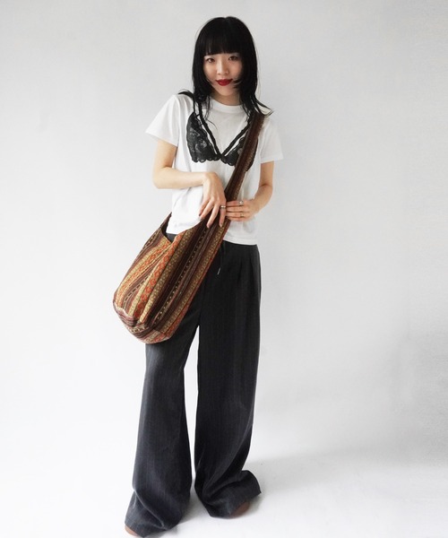 AMBIDEX Store 〇DRIVE STRIPE ショルダーバッグ(F サックス): l