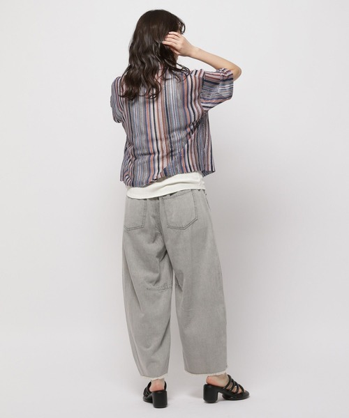 niko and...(ニコアンド)の「アソート幾何柄レースシャツ(シャツ/ブラウス・レディース・ベージュ/グリーン/ブルー/ブラック・MEDIUM/LARGE)」の22枚目の写真