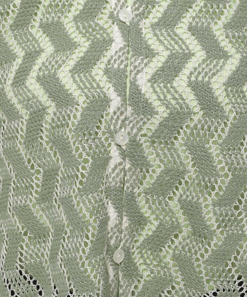 niko and...(ニコアンド)の「アソート幾何柄レースシャツ(シャツ/ブラウス・レディース・ベージュ/グリーン/ブルー/ブラック・MEDIUM/LARGE)」の10枚目の写真