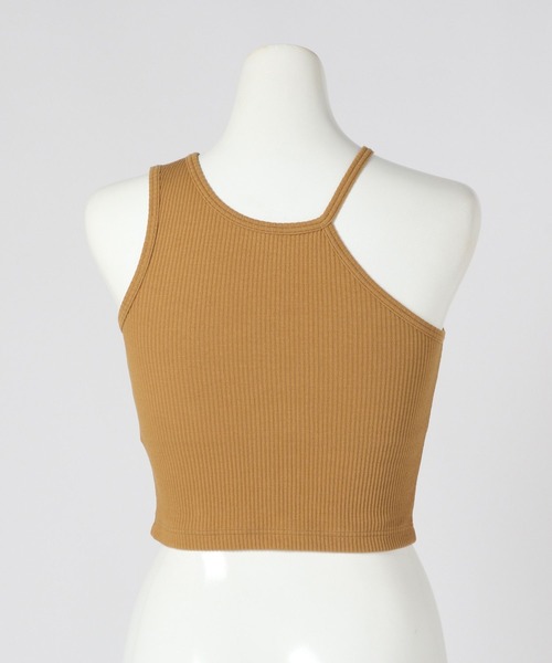 bijorie(ビジュリィ)の「【bijorie】カップ付きアシメショートアメスリ/NEW BASIC 24SS(タンクトップ・レディース・ブラック/キャメル/オフホワイト・M/L/LG)」の8枚目の写真