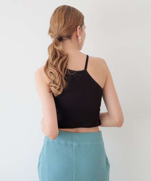 bijorie(ビジュリィ)の「【bijorie】カップ付きアシメショートアメスリ/NEW BASIC 24SS(タンクトップ・レディース・ブラック/キャメル/オフホワイト・M/L/LG)」の18枚目の写真