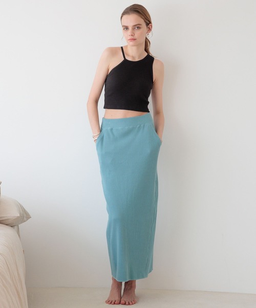 bijorie(ビジュリィ)の「【bijorie】カップ付きアシメショートアメスリ/NEW BASIC 24SS(タンクトップ・レディース・ブラック/キャメル/オフホワイト・M/L/LG)」の19枚目の写真