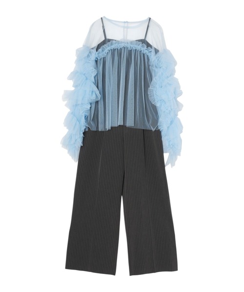 ZOZO限定アイテム】all in one × decorative tulle tops