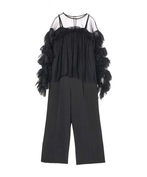ZOZO限定アイテム】all in one × decorative tulle tops
