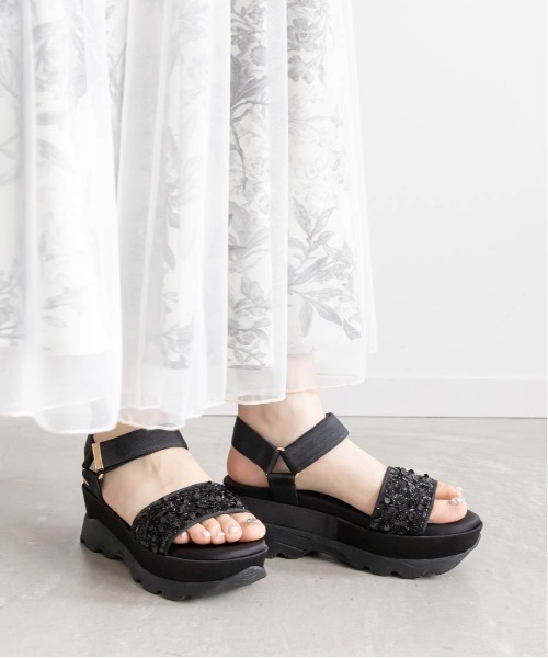 RANDA(ランダ)の「スパンコールベルト スポーツサンダル(サンダル・レディース・ホワイト/ブルー/ブラック・L/M/S/LL)」の18枚目の写真