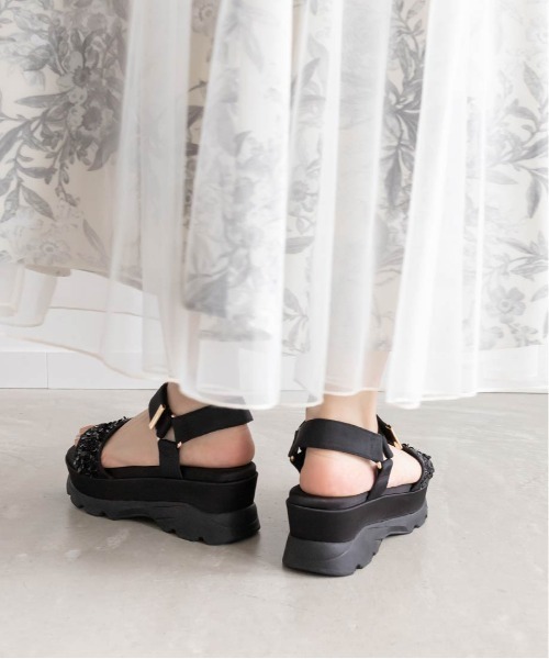 RANDA(ランダ)の「スパンコールベルト スポーツサンダル(サンダル・レディース・ホワイト/ブルー/ブラック・L/M/S/LL)」の8枚目の写真