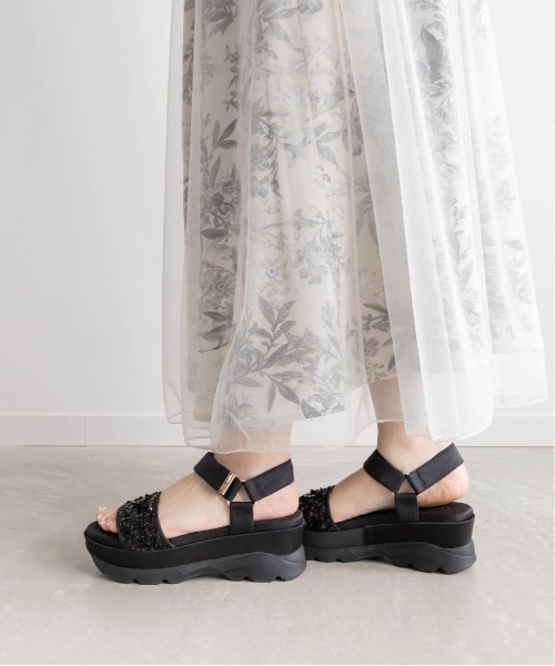 RANDA(ランダ)の「スパンコールベルト スポーツサンダル(サンダル・レディース・ホワイト/ブルー/ブラック・L/M/S/LL)」の10枚目の写真