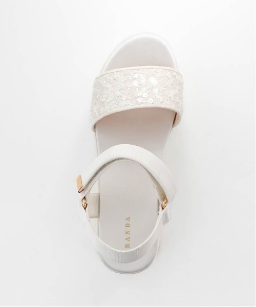【セール】スパンコールベルト スポーツサンダル（サンダル）｜RANDA（ランダ）