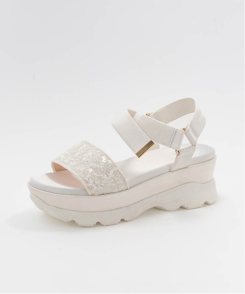 【セール】スパンコールベルト スポーツサンダル（サンダル）｜RANDA（ランダ）