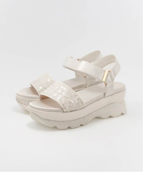 【セール】スパンコールベルト スポーツサンダル（サンダル）｜RANDA（ランダ）