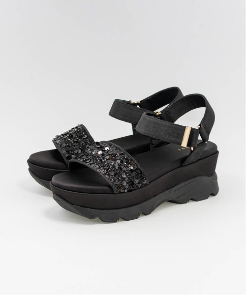 【セール】スパンコールベルト スポーツサンダル（サンダル）｜RANDA（ランダ）