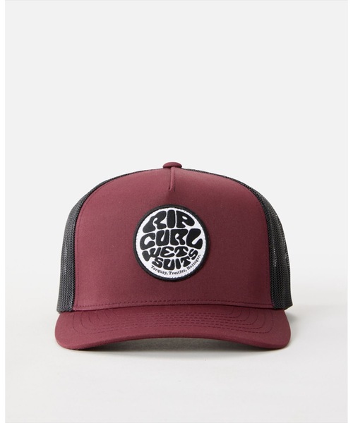 rip curl（リップカール）の「【RIPCURL（リップカール）】M WETSUIT ICON TRUCKER/リサイクルポリエステルブランドロゴメッシュキャップ・帽子（キャップ・メンズ・ブラック/マルーン・FREE）」の7枚目の写真