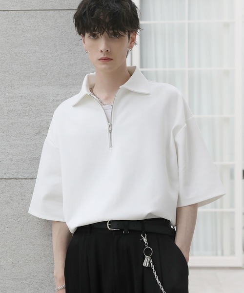 ASTRONOMY（アストロノミー）の「コットンポンチヘビーウェイトハーフジップ（Tシャツ/カットソー・メンズ・ホワイト/ブルー/ネイビー/ライトグレー/ブラック/チャコール・XL/L/S/M）」の10枚目の写真