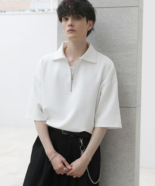 ASTRONOMY（アストロノミー）の「コットンポンチヘビーウェイトハーフジップ（Tシャツ/カットソー・メンズ・ホワイト/ブルー/ネイビー/ライトグレー/ブラック/チャコール・XL/L/S/M）」の11枚目の写真