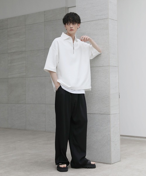 ASTRONOMY（アストロノミー）の「コットンポンチヘビーウェイトハーフジップ（Tシャツ/カットソー・メンズ・ホワイト/ブルー/ネイビー/ライトグレー/ブラック/チャコール・XL/L/S/M）」の13枚目の写真