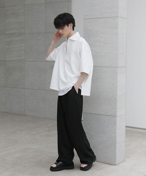 ASTRONOMY（アストロノミー）の「コットンポンチヘビーウェイトハーフジップ（Tシャツ/カットソー・メンズ・ホワイト/ブルー/ネイビー/ライトグレー/ブラック/チャコール・XL/L/S/M）」の15枚目の写真