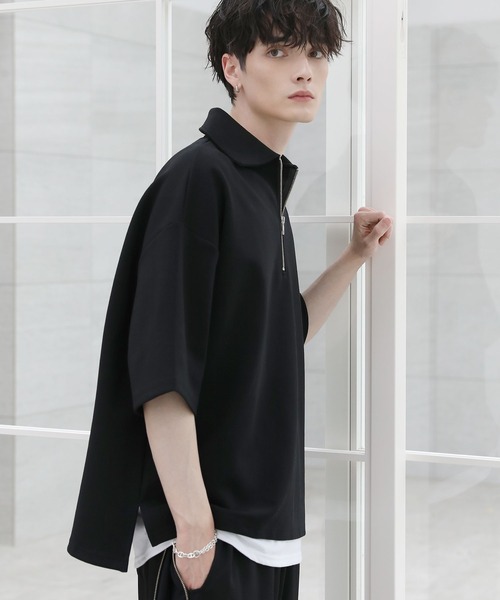 ASTRONOMY（アストロノミー）の「コットンポンチヘビーウェイトハーフジップ（Tシャツ/カットソー・メンズ・ホワイト/ブルー/ネイビー/ライトグレー/ブラック/チャコール・XL/L/S/M）」の17枚目の写真