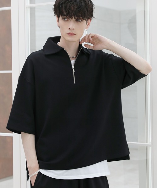 ASTRONOMY（アストロノミー）の「コットンポンチヘビーウェイトハーフジップ（Tシャツ/カットソー・メンズ・ホワイト/ブルー/ネイビー/ライトグレー/ブラック/チャコール・XL/L/S/M）」の18枚目の写真